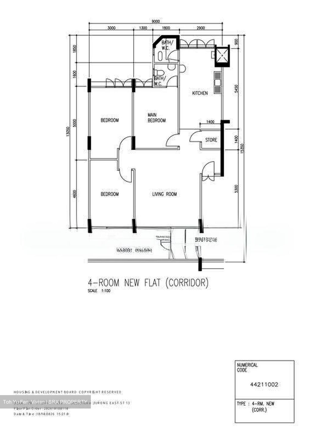Blk 108 Jurong East Street 13 (Jurong East), HDB 4 Rooms #634653181